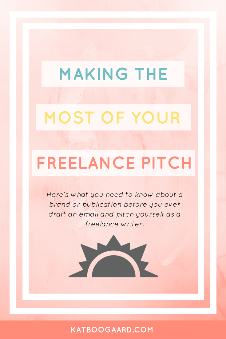 How to write a freelance pitch