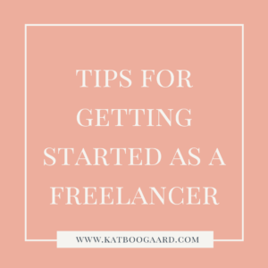 Getting started as a freelancer