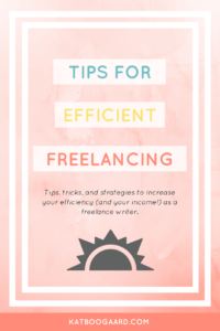 Efficiency as a Freelancer