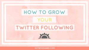Grow your Twitter following