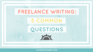 freelance writing questions